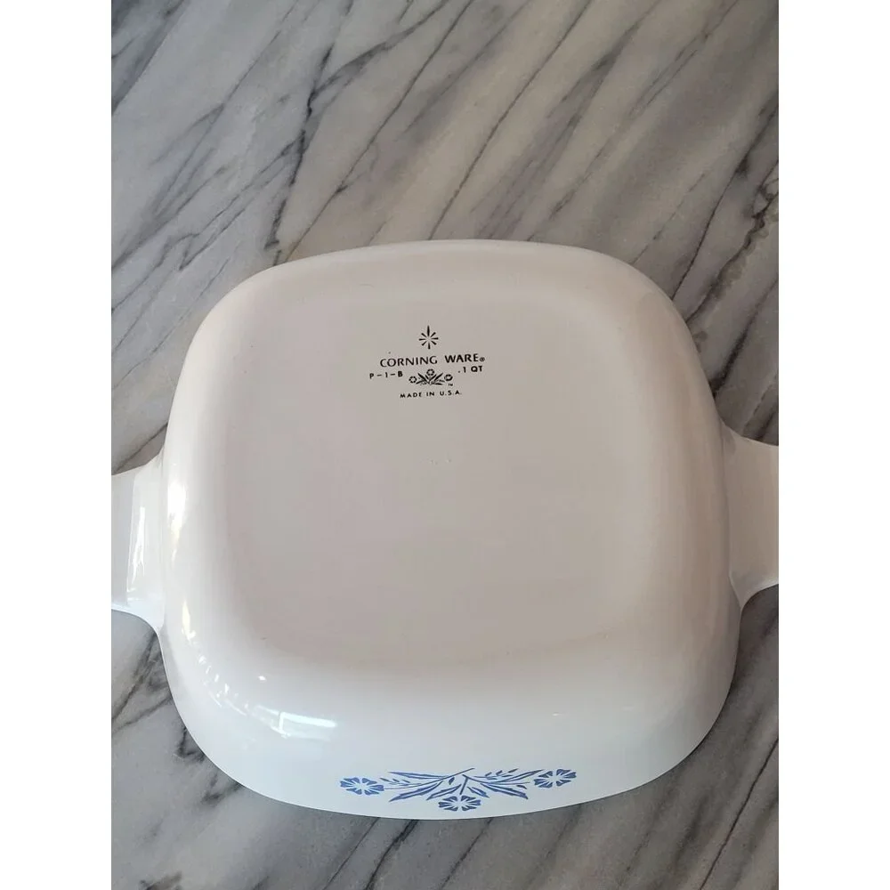 Corning Ware Cornflower‎ Blue 1QT Casserole Baking Dish Vintage 60s No Lid